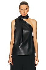 Stella McCartney Scarf Top in Black, view 1, click to view large image.