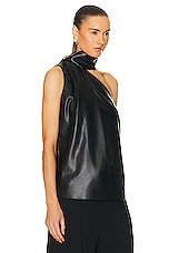 Stella McCartney Scarf Top in Black, view 2, click to view large image.