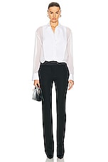 Stella McCartney Tuxedo Shirt in White, view 4, click to view large image.