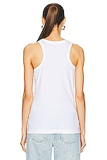 Stella McCartney Crochet Cutout Tank Top in Pure White, view 3, click to view large image.