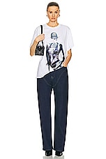 Stella McCartney X Sorayama White T-shirt in Pure White, view 4, click to view large image.