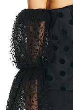 Stella McCartney Plumetis Trimmed Top in Black, view 5, click to view large image.