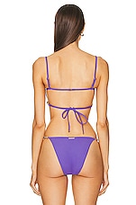 Stella McCartney Falabella Underwire Bikini Top in Violet, view 3, click to view large image.