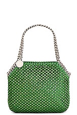 Stella McCartney Falabella Mini Shoulder Bag in Fluo Green, view 3, click to view large image.