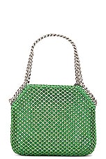 Stella McCartney Falabella Mini Shoulder Bag in Fluo Green, view 4, click to view large image.
