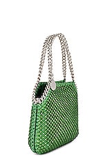 Stella McCartney Falabella Mini Shoulder Bag in Fluo Green, view 5, click to view large image.