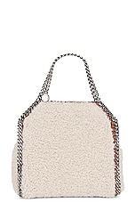 Stella McCartney Falabella Mini Tote Bag in Oat, view 3, click to view large image.