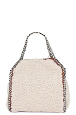 Stella McCartney Falabella Mini Tote Bag in Oat, view 4, click to view large image.