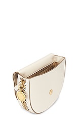 Stella McCartney Medium Flap Shoulder Bag in Pure White, view 5, click to view large image.