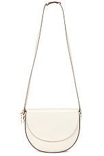 Stella McCartney Medium Flap Shoulder Bag in Pure White, view 6, click to view large image.
