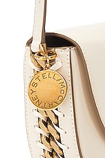 Stella McCartney Medium Flap Shoulder Bag in Pure White, view 8, click to view large image.