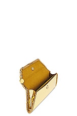 Stella McCartney Mirrored Falabella Clutch in Gold, view 5, click to view large image.
