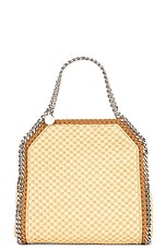 Stella McCartney Woven Raffia Mini Tote Bag in Natural, view 3, click to view large image.