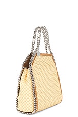 Stella McCartney Woven Raffia Mini Tote Bag in Natural, view 5, click to view large image.