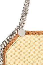 Stella McCartney Woven Raffia Mini Tote Bag in Natural, view 8, click to view large image.