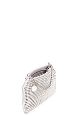 Stella McCartney Crystal Mesh Falabella Crossbody Bag in Silver, view 5, click to view large image.