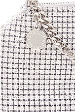 Stella McCartney Crystal Mesh Falabella Crossbody Bag in Silver, view 7, click to view large image.