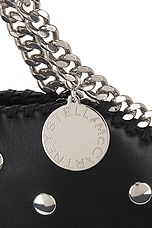 Stella McCartney 3 Chain Mini Tote All Over Studded Bag in Black, view 8, click to view large image.