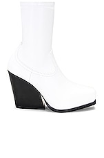 Stella McCartney Cowboy Stretch Boot in White, view 1, click to view large image.