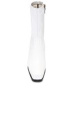 Stella McCartney Cowboy Stretch Boot in White, view 4, click to view large image.