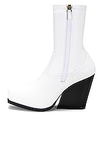 Stella McCartney Cowboy Stretch Boot in White, view 5, click to view large image.
