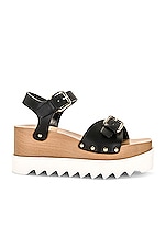 Stella McCartney Elyse Sandal in Black, view 1, click to view large image.