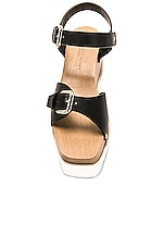 Stella McCartney Elyse Sandal in Black, view 4, click to view large image.