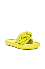 Stella McCartney Air Slide in Apple Green, view 2, click to view large image.