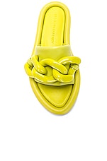 Stella McCartney Air Slide in Apple Green, view 4, click to view large image.