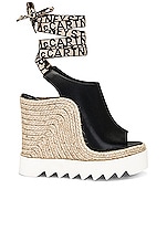 Stella McCartney Gaia Eco Wedge in Black, view 1, click to view large image.