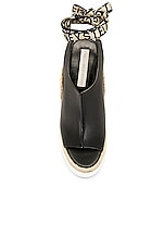 Stella McCartney Gaia Eco Wedge in Black, view 4, click to view large image.