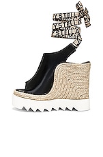 Stella McCartney Gaia Eco Wedge in Black, view 5, click to view large image.