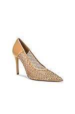 Stella McCartney Iconic Mesh Pump in Nut, view 2, click to view large image.