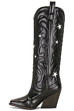 Stella McCartney Cloudy Cowboy Boot in Black & Stone, view 5, click to view large image.