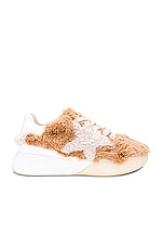 Stella McCartney Loop Sneaker in Beige & White, view 1, click to view large image.
