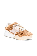 Stella McCartney Loop Sneaker in Beige & White, view 2, click to view large image.