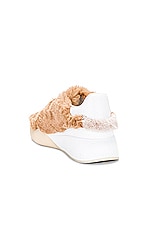Stella McCartney Loop Sneaker in Beige & White, view 3, click to view large image.