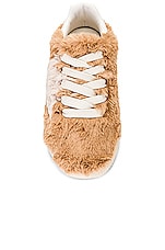 Stella McCartney Loop Sneaker in Beige & White, view 4, click to view large image.