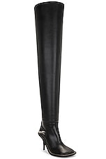 Stella McCartney Ryder Over The Knee Boot in Black, view 2, click to view large image.