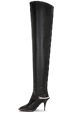 Stella McCartney Ryder Over The Knee Boot in Black, view 5, click to view large image.