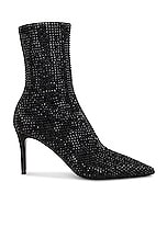 Stella McCartney Iconic All Over Crystal Boot in Black, view 1, click to view large image.