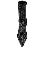 Stella McCartney Iconic All Over Crystal Boot in Black, view 4, click to view large image.