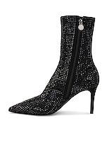 Stella McCartney Iconic All Over Crystal Boot in Black, view 5, click to view large image.