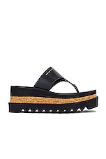 Stella McCartney Sneakelyse Alter Sporty Sandal in Black, view 1, click to view large image.
