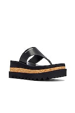 Stella McCartney Sneakelyse Alter Sporty Sandal in Black, view 2, click to view large image.