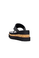 Stella McCartney Sneakelyse Alter Sporty Sandal in Black, view 3, click to view large image.