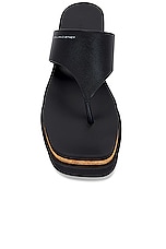 Stella McCartney Sneakelyse Alter Sporty Sandal in Black, view 4, click to view large image.
