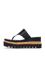 Stella McCartney Sneakelyse Alter Sporty Sandal in Black, view 5, click to view large image.