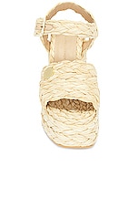Stella McCartney Skyla Rafia Sandal in Natural, view 4, click to view large image.