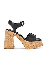 Stella McCartney Skyla Alter Sporty Mat Sandal in Black, view 1, click to view large image.